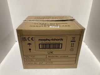 Lot 766  
            Chesterfield SR44 - Parcel Delivery Only 

                
MORPHY RICHARDS MULTI COOKER MODEL: 470006 (LOCATION: K8)