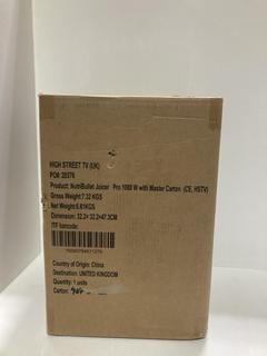 Lot 790  
            Chesterfield SR44 - Parcel Delivery Only 

                
NUTRIBULLET 1000W PRO JUICER - ORIGINAL RRP £119 (LOCATION: J1)