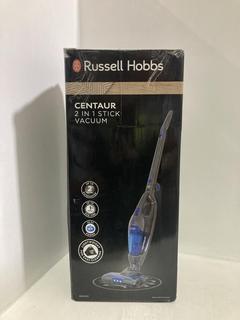 Lot 813  
            Chesterfield SR44 - Parcel Delivery Only 

                
RUSSELL HOBBS CENTAUR 2-IN-1 STICK VACUUM (LOCATION: J2)