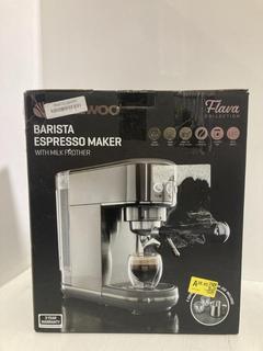 Lot 815  
            Chesterfield SR44 - Parcel Delivery Only 

                
DAEWOOD BARISTA ESPRESSO MAKER WITH MILK FROTHER - ORIGINAL RRP £300 (LOCATION: J2)