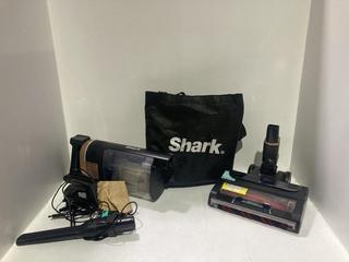 Lot 838  
            Chesterfield SR44 - Parcel Delivery Only 

                
SHARK DUO CLEAN ANTI-HAIR WRAP PLUS STAND UP VACUUM - ORIGINAL RRP £224 (LOCATION...