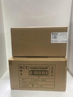 Lot 842  
            Chesterfield SR44 - Parcel Delivery Only 

                
MORPHY RICHARDS 10-IN-1 MULTI-COOKER IN BLACK TO INCLUDE TEFAL SOLEI MULTIFUNCTIO...