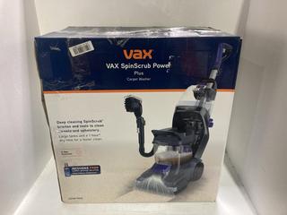 Lot 848  
            Chesterfield SR44 - Parcel Delivery Only 

                
VAX SPINSCRUB POWER PLUS CARPET WASHER - ORIGINAL RRP £249 (LOCATION: J4)