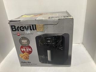 Lot 861  
            Chesterfield SR44 - Parcel Delivery Only 

                
BREVILLE HALO AIR 5.5L DIGITAL AIR FRYER (LOCATION: J4)