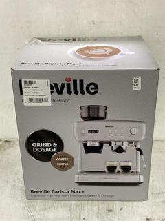 Lot 927  
            Chesterfield SR44 - Parcel Delivery Only 

                
BREVILLE BARISTA MAX+ ESPRESSO MACHINE WITH INTELLIGENT GRIND + DOSAGE MODEL: VCF...