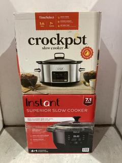 Lot 935  
            Chesterfield SR44 - Parcel Delivery Only 

                
CROCKPOT SLOW COOKER AND INSTANT SUPERIOR SLOW COOKER (LOCATION: J7)