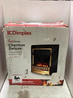 Lot 953  
            Chesterfield SR44 - Parcel Delivery Only 

                
OPTIFLAME CHRITON DELUXE FREESTANDING ELECTRIC FIRE- IN BLACK/GOLD- ORIGINAL RRP ...