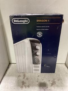 Lot 959  
            Chesterfield SR44 - Parcel Delivery Only 

                
DELONGHI DRAGON 4 ELECTRIC OILED FILLED RADIATOR- IN WHITE/BLACK- ORIGINAL PRICE ...
