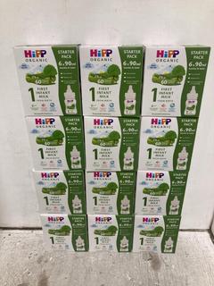 Lot 998  
            Chesterfield SR44 - Parcel Delivery Only 

                
10 X HIPP ORGANIC 1 FIRST INFANT MILK STARTER PACK (6 X 90ML) BBE DEC 2025 TOTAL ...