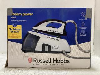 Lot 101  
            Chesterfield SR47 - Parcel Delivery Only 

                
RUSSELL HOBBS STEAM POWER STEAM GENERATOR IRON (LOCATION: F2)