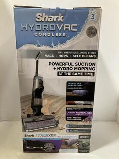 Lot 1040  
            Chesterfield SR47 - Parcel Delivery Only 

                
SHARK HYDROVAC CORDLESS 3 IN 1 HARD FLOOR CLEANING SYSTEM ORIGINAL RRP £329 (LOCA...