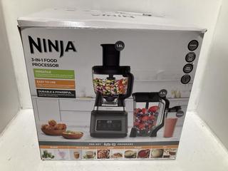 Lot 1051  
            Chesterfield SR47 - Parcel Delivery Only 

                
NINJA 3 IN 1 FOOD PROCESSOR WITH AUTO IQ ORIGINAL RRP £199 (LOCATION: H9)