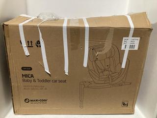 Lot 1054  
            Chesterfield SR47 - Parcel Delivery Only 

                
MAXI COSI MICA BABY AND TODDLER CAR SEAT ORIGINAL RRP £229 (LOCATION: H9)