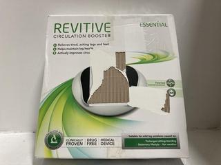 Lot 1072  
            Chesterfield SR47 - Parcel Delivery Only 

                
REVITIVE CIRCULATION BOOSTER. (LOCATION: H10)