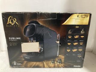 Lot 1097  
            Chesterfield SR47 - Parcel Delivery Only 

                
PHILIPS L'OR BARISTA SUBLIME COMPACT COFFEE MACHINE. (LOCATION: I2)