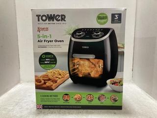 Lot 109  
            Chesterfield SR47 - Parcel Delivery Only 

                
TOWER 5 IN 1 AIR FRYER OVEN (LOCATION: F2)