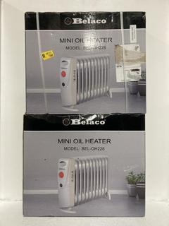 Lot 1109  
            Chesterfield SR47 - Parcel Delivery Only 

                
2 X BELACO MINI OIL HEATER. (LOCATION: I4)