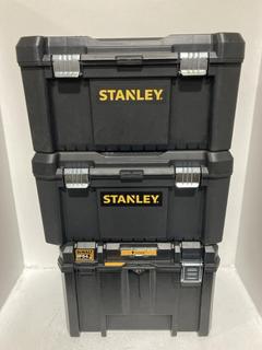Lot 1110  
            Chesterfield SR47 - Parcel Delivery Only 

                
3 X ASSORTED ITEMS TO INCLUDE DEWALT T STAK TOOL BOX. (LOCATION: I5)