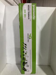 Lot 1141  
            Chesterfield SR47 - Parcel Delivery Only 

                
GREENWORKS 40V HEDGE TRIMMER (LOCATION: I4)