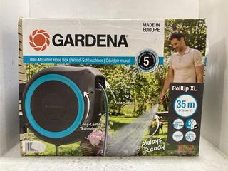 Lot 114  
            Chesterfield SR47 - Parcel Delivery Only 

                
GARDENA WALL MOUNTED HOSE BOX (LOCATION: F2)