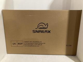 Lot 1150  
            Chesterfield SR47 - Parcel Delivery Only 

                
SNAILAX SL-236 MASSAGE PAD ORIGINAL RRP £198 (LOCATION: I4)