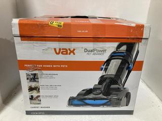Lot 1159  
            Chesterfield SR47 - Parcel Delivery Only 

                
VAX DUAL POWER PET ADVANCE CARPET CLEANER ORIGINAL RRP £160 (LOCATION: I5)