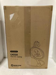 Lot 1163  
            Chesterfield SR47 - Parcel Delivery Only 

                
MAXI COSI CASSIA ELECTRIC SWING ORIGINAL RRP £149 (LOCATION: I5)