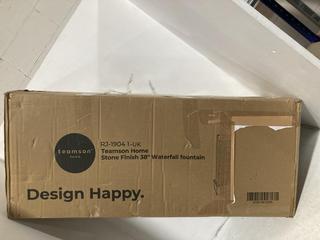 Lot 1168  
            Chesterfield SR47 - Parcel Delivery Only 

                
TEAMSON HOME STONE FINISH 38" WATERFALL FOUNTAIN (LOCATION: I5)