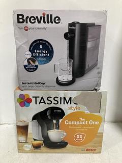 Lot 1173  
            Chesterfield SR47 - Parcel Delivery Only 

                
BOSCH TASSIMO STYLE CAPSULE COFFEE MACHINE TO INCLUDE BREVILLE INSTANT HOTCUP HOT...