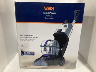 Lot 1187  
            Chesterfield SR47 - Parcel Delivery Only 

                
VAX RAPID POWER REFRESH CARPET WASHER ORIGINAL RRP £200 (LOCATION: I6)