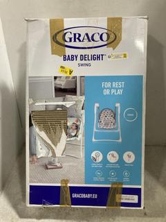 Lot 128  
            Chesterfield SR47 - Parcel Delivery Only 

                
GRACO BABY DELIGHT SWING (LOCATION: F3)