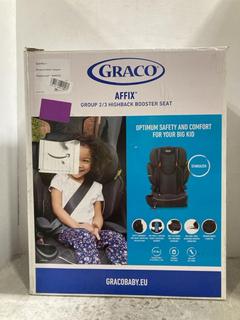 Lot 129  
            Chesterfield SR47 - Parcel Delivery Only 

                
GRACO AFFIX GROUP 2/3 CAR SEAT (LOCATION: F3)