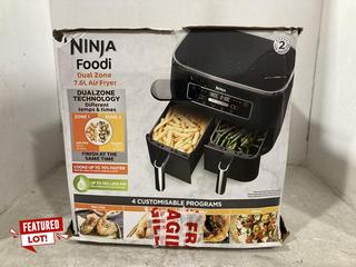 Lot 146  
            Chesterfield SR47 - Parcel Delivery Only 

                
NINJA FOODI 7.6L DUAL ZONE AIR FRYER ORIGINAL RRP £200 (LOCATION: F4)