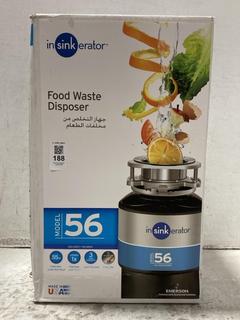 Lot 188  
            Chesterfield SR47 - Parcel Delivery Only 

                
INSINKERATOR EVOLUTION 56 FOOD WASTE DISPOSER ORIGINAL RRP £210 (LOCATION: F5)