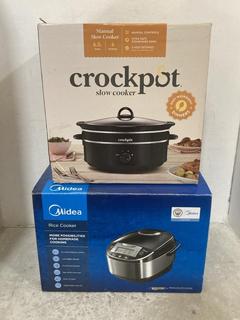 Lot 227  
            Chesterfield SR47 - Parcel Delivery Only 

                
CROCKPOT 6.5L SLOW COOKER TO INCLUDE MIDEA RICE COOKER (LOCATION: F6)
