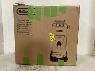 Lot 242  
            Chesterfield SR47 - Parcel Delivery Only 

                
DELONGHI DEDICA STYLE ESPRESSO MACHINE ORIGINAL RRP £149 (LOCATION: F7)