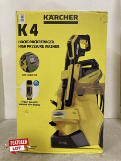 Lot 253  
            Chesterfield SR47 - Parcel Delivery Only 

                
KARCHER K4 POWER CONTROL PRESSURE WASHER ORIGINAL RRP £209 (LOCATION: F7)
