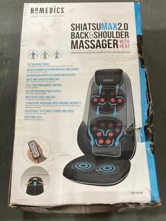 Lot 259  
            Chesterfield SR47 - Parcel Delivery Only 

                
HOMEDICS SHIATSUMAX 2 BACK AND SHOULDER MASSAGER WITH HEAT (LOCATION: F7)