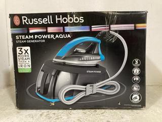 Lot 269  
            Chesterfield SR47 - Parcel Delivery Only 

                
RUSSELL HOBBS STEAM POWER STEAM GENERATOR IRON (LOCATION: F8)