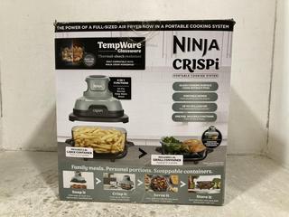 Lot 270  
            Chesterfield SR47 - Parcel Delivery Only 

                
NINJA CRISPI PORTABLE COOKING SYSTEM ORIGINAL RRP £149 (LOCATION: F8)