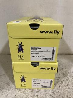 Lot 289  
            Chesterfield SR47 - Parcel Delivery Only 

                
FLY LONDON ONIA065FLY SANDALS IN MULTICOLOUR SIZE 8 TO INCLUDE FLY LONDON TRIX075...