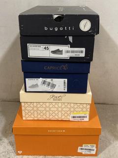 Lot 295  
            Chesterfield SR47 - Parcel Delivery Only 

                
4 X ASSORTED ADULTS FOOTWEAR TO INCLUDE BUGATTI TRAINERS IN NAVY SIZE EU 45 (LOCA...