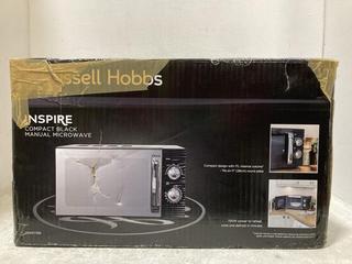Lot 333  
            Chesterfield SR47 - Parcel Delivery Only 

                
RUSSELL HOBBS 17L 700W MICROWAVE OVEN - MODEL NO. RHM1731B (LOCATION: F9)