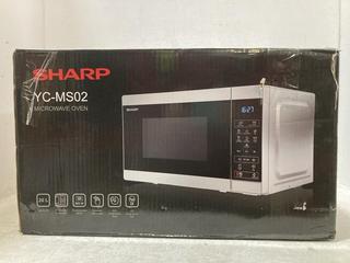 Lot 334  
            Chesterfield SR47 - Parcel Delivery Only 

                
SHARP 20L 800W MICROWAVE OVEN - MODEL NO. YC-MS02 (LOCATION: F9)