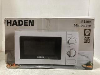 Lot 335  
            Chesterfield SR47 - Parcel Delivery Only 

                
HADEN 17L 700W MICROWAVE OVEN (LOCATION: F9)