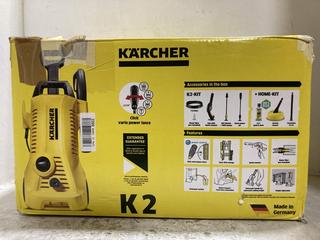 Lot 345  
            Chesterfield SR47 - Parcel Delivery Only 

                
KARCHER K2 POWER CONTROL PLUS HOME KIT PRESSURE WASHER ORIGINAL RRP £99 (LOCATION...