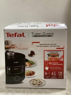Lot 348  
            Chesterfield SR47 - Parcel Delivery Only 

                
TEFAL TURBO CUISINE 4.8L FAST MULTICOOKER ORIGINAL RRP £149 (LOCATION: F10)