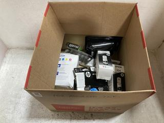 Lot 353  
            Chesterfield SR47 - Parcel Delivery Only 

                
10 X ASSORTED INK CARTRIDGES TO INCLUDE EPSON 104 MULTIPACK (LOCATION: F10)