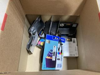 Lot 362  
            Chesterfield SR47 - Parcel Delivery Only 

                
10 X ASSORTED INK CARTRIDGES TO INCLUDE HP 308 TRICOLOUR INK CARTRIDGE (LOCATION:...