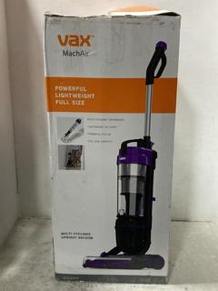 Lot 453  
            Chesterfield SR47 - Parcel Delivery Only 

                
VAX MACHAIR MULTI CYCLONIC UPRIGHT VACUUM. (LOCATION: G2)